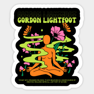 Gordon Lightfoot // Yoga Sticker